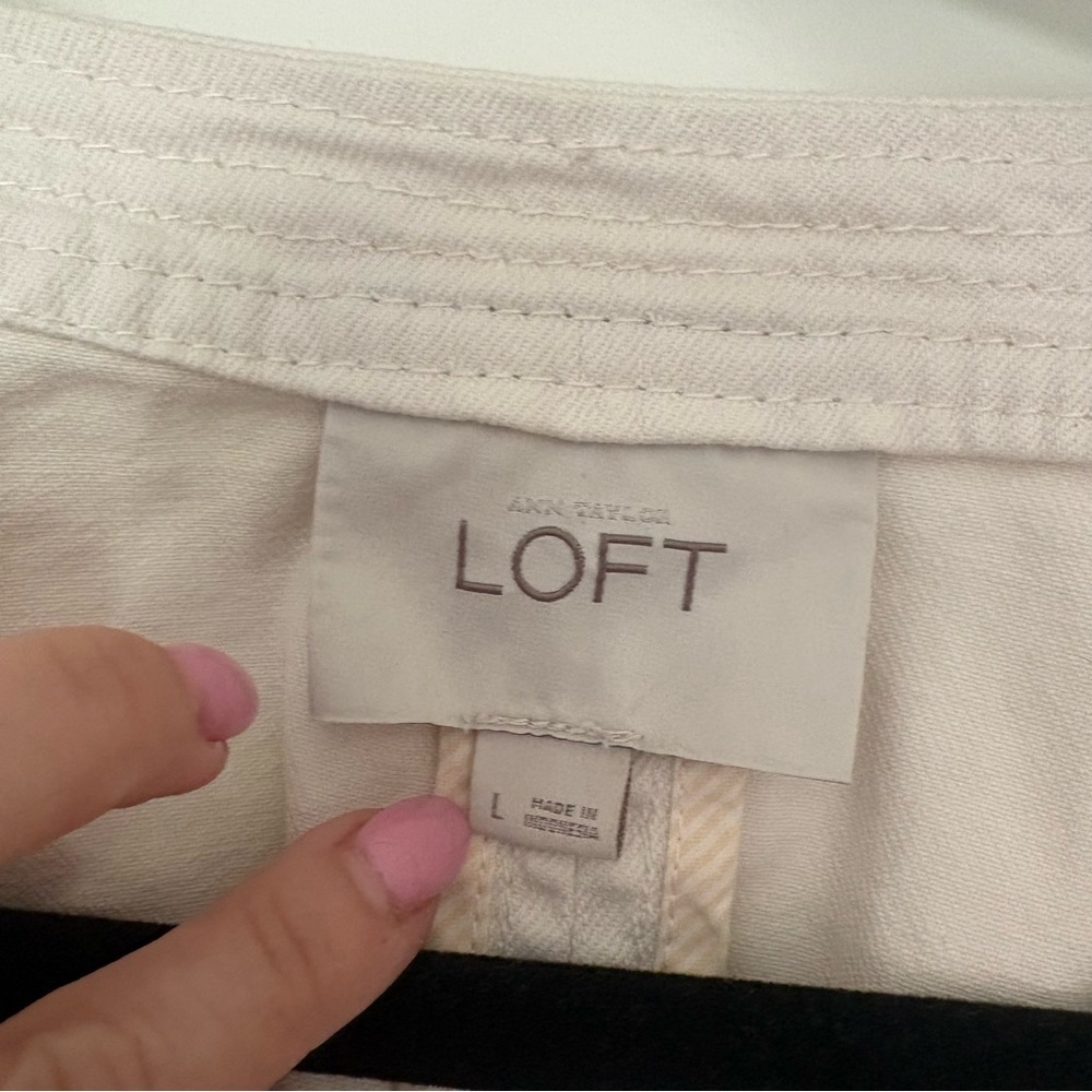 LOFT Women’s Cream Denim Light Jacket - Picture 8 of 14